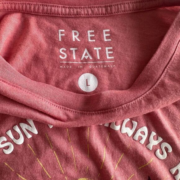 Free State Rust Red Graphic Short Sleeve Shirt- L - Picture 3 of 8